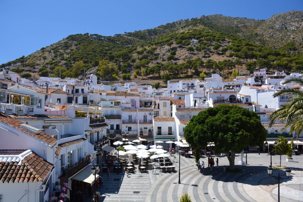 mijas pueblo plaza virgen de la pena, het centrale plein